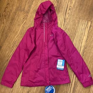 New Columbus girl light winter ski breaker jacket size M